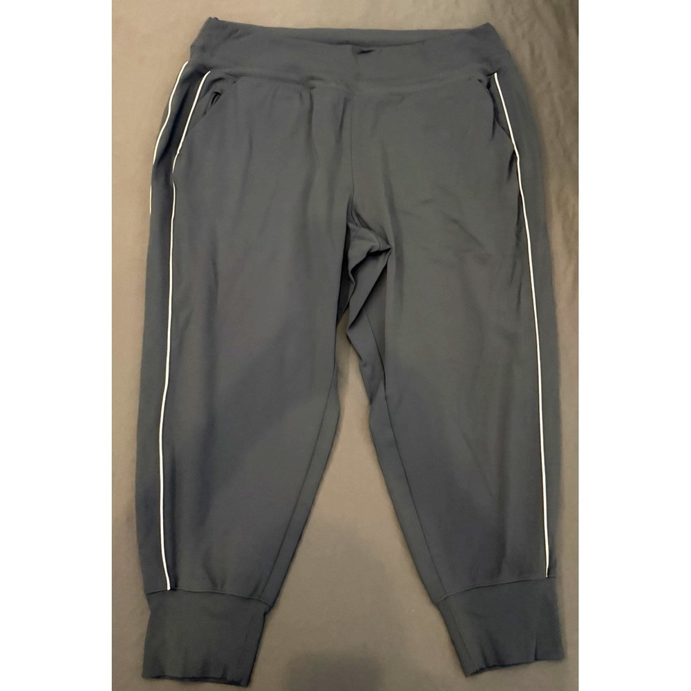 Athleta Joggers Leggings Womens Size 2X Blue Athletic Athleisure Zip Pockets
